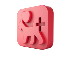 Icon or logotype veterinary clinic petcare .cut ut