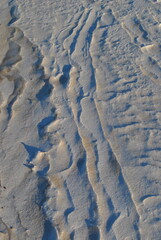 footprints in the snow