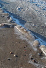 footprints on the beach