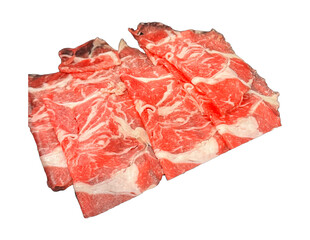 meat on a white background