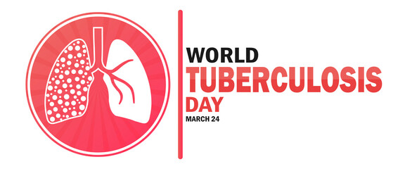 World Tuberculosis Day wallpaper with typography. March 24. World Tuberculosis Day, background