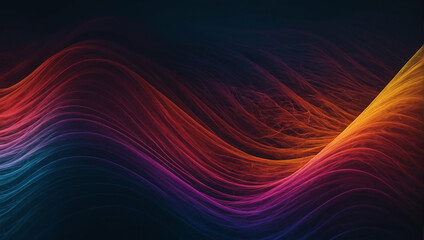 Color Gradient Waving Abstract Background. Generated with AI.