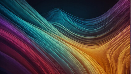 Color Gradient Waving Abstract Background. Generated with AI.