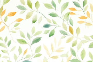 Floral spring watercolor design in vintage style for textile print