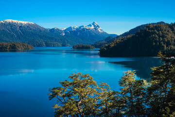 Pristine Mountain Lake with Reflective Waters and Lush Forest