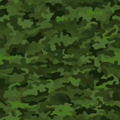 Seamless abstract military camouflage pattern vector for decor and textile.