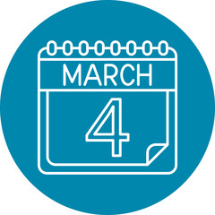 March Line Circle icon