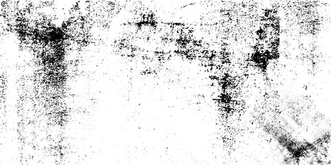 Obraz na płótnie Canvas Grunge Black And White Urban Vector Texture Template. Dark Messy Dust Overlay Distress Background. Easy To Create Abstract Dotted, Scratched, Vintage Effect With Noise And Grain
