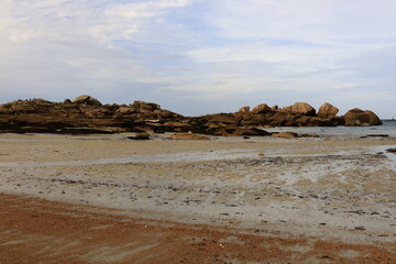 The Trégastel beach is located in the department of Côtes-d'Armor, Brittany