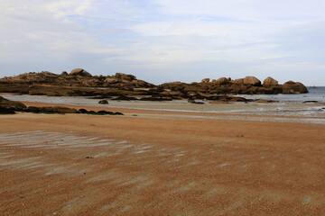 The Trégastel beach is located in the department of Côtes-d'Armor, Brittany
