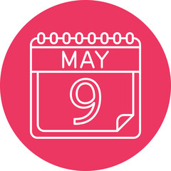 May Line Circle Vector Line Circle Icon For Personal And Commercial Use