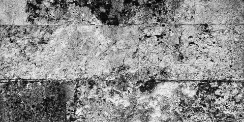 Natural Stone. Ancient Brick. Gray Obsolete Wall. Copy Space. High quality Photo