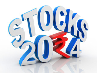 3D illustration indian stock market concept