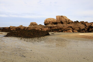 The Trégastel beach is located in the department of Côtes-d'Armor, Brittany