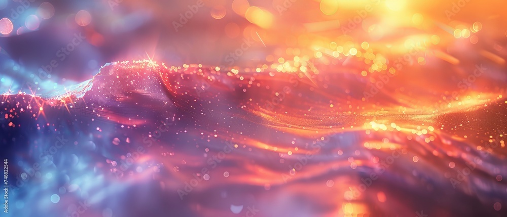 Poster multicolored dusted holographic background photo overlay, display mode for retro retro looking, rain