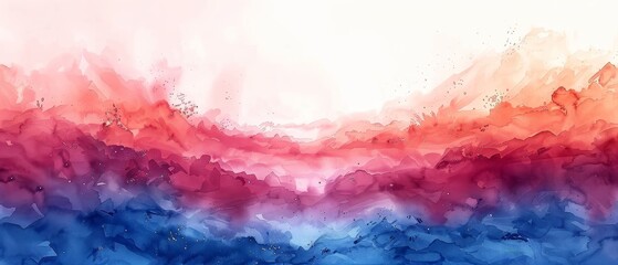 Background with abstract watercolors - obrazy, fototapety, plakaty