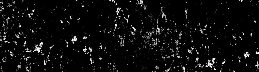 Abstract old wall surface on black background textrue with white scratches and crackes. Dust and scratches design decorate the floor tiles and home. Vintage grunge scratched background, overley,  - obrazy, fototapety, plakaty