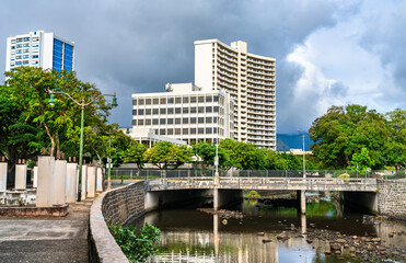 River in the city of Honolulu in Hawaii, United States - 748824727