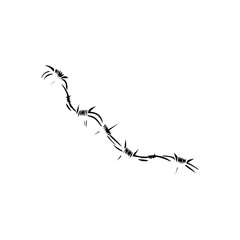Barbed wire vector