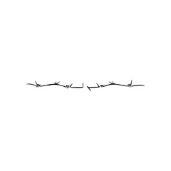 Barbed wire vector