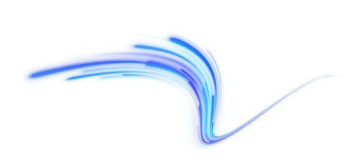 Blue wave curved lines for presentations, illustration of articles and publications on technological trends and innovations, covers of technological magazines. Light arc in blue colors.	