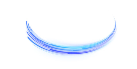 Wavy transparent curved lines in the form of the movement of sound waves in a set of different shapes of whirlpool, twist, spiral. Blue stripes in the form of drill, turns and swirl. 