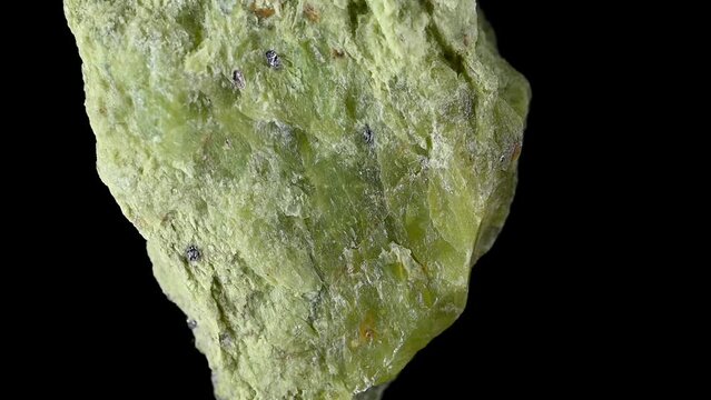Rough uncut green opal