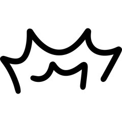 Emotions symbol set. cartoony expression sign doodle. 