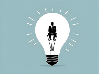 light bulb idea concept illustration