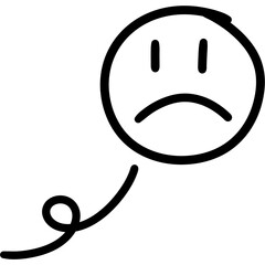 Emotions symbol set. cartoony expression sign doodle. 