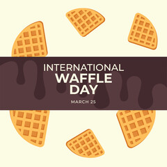 vector graphic of International Waffle Day ideal for International Waffle Day celebration.