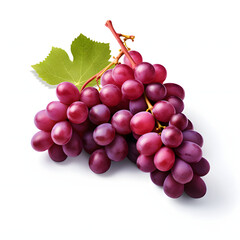 Fototapeta premium cluster of juicy grapes on a white background