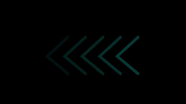Animated glowing direction arrows animation arrow navigation.