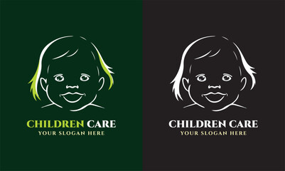 Child Care Logo design, Mother, Kid Helping Hand Icon Stock Vector Temple idea minimalist modern