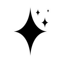 Obraz premium sparkling star glitter icon vector design in trendy style