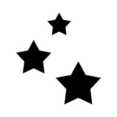sparkling star glitter icon vector design in trendy style