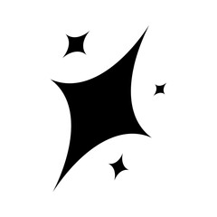 star sparkle icon design in trendy style.