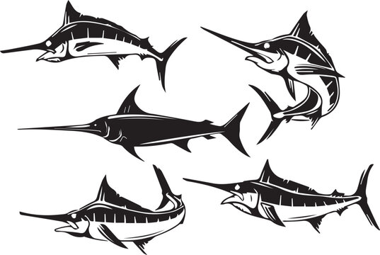 illustration of a fish vector art file tattoo