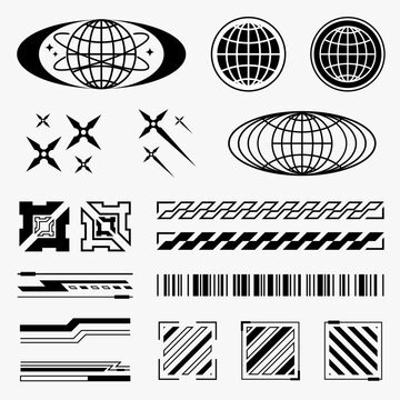 Urban Streetwear elements for clothing  Urban Streetstyle Design,