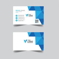 Modern and clean professional business card template
