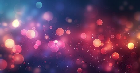 Colorful lights bokeh defocused background, in the style of dark azure and crimson, light pink and dark indigo colors, happenings, holiday backdrop, Christmas or New Year concept.