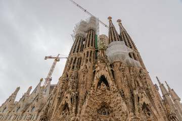 Fototapeta na wymiar La Sagrada Familia 