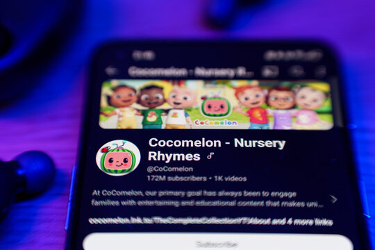 Cocomelon Nursery Rhymes youtube one of the most popular channel on smarthpone screen