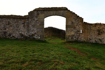 View on the fort of the fraternity located on the peninsula of Crozon in the department of Finistère, in the Brittany region