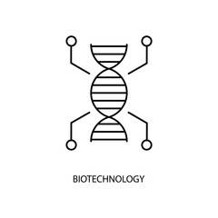biotechnology concept line icon. Simple element illustration. biotechnology concept outline symbol design.