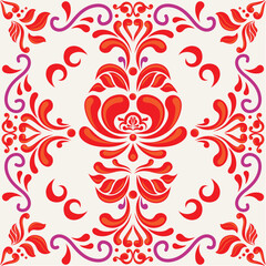 red and white ornament