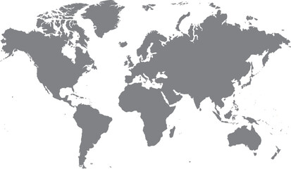 アメリカ基準　世界地図