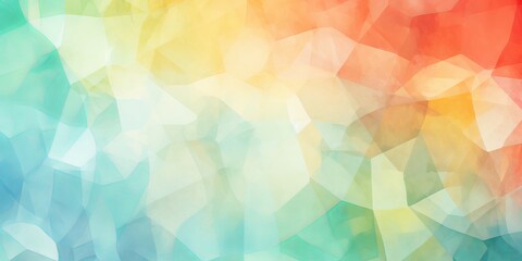 Abstract background with blue, yellow, green and red polygons.