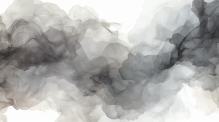 Abstract smoke isolated on white background. Texture fog. Design element.
