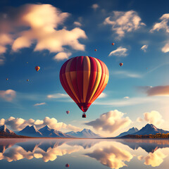 hot air balloons, ai-generatet